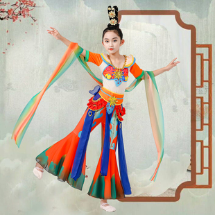 新款飞天云川之舞民族演出服表演琵琶演奏服装 敦煌集体舞蹈古典