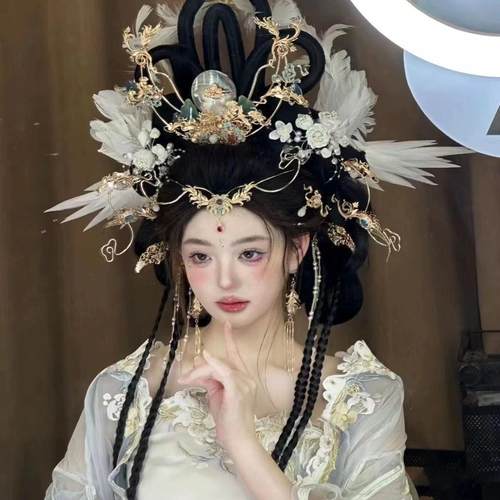 敦煌飞天古风汉服配饰超仙