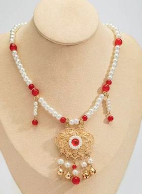 古风项链汉服配饰平安锁项链