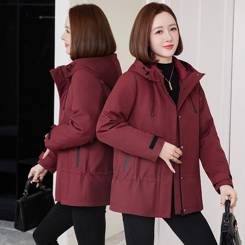 羽绒服女2025冬季新款中长款加厚妈妈装可拆卸内胆派克保暖外套