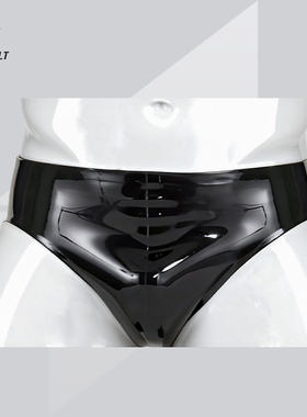 JUNTO JOLT男士乳胶宽边三角内裤  latex英国4D RR胶片 JJ胶cos服