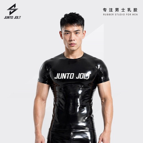 JUNTO JOLT男士乳胶T恤latex英国RR胶片JJ胶高端定制