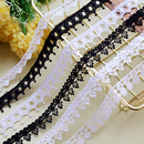 裙边窗帘布艺装 黑色涤光水溶刺绣蕾丝童装 饰花边 辅料 手工diy服装