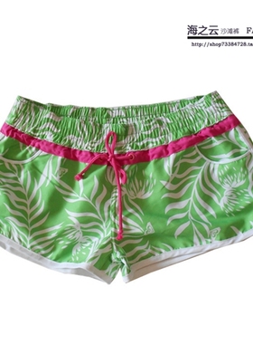 ROXY夏季速干情侣沙滩裤女式短裤速干泳裤海边度假居家舒适泡温泉