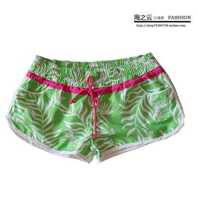 ROXY夏季速干情侣沙滩裤女式短裤速干泳裤海边度假居家舒适泡温泉