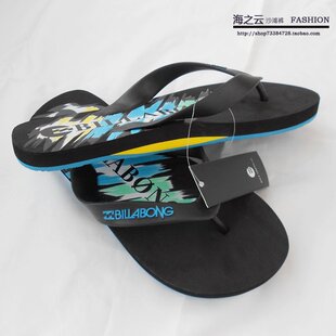 Billabong男款时尚夹脚人字拖 舒适男拖鞋 外贸品质 塑胶沙滩鞋