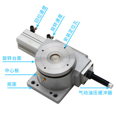 定制气动分度盘 气动分割器 多工位转盘 140分度盘 回转盘 旋转工