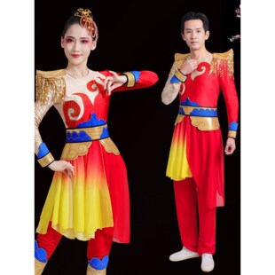 打鼓服演出服女腰鼓舞蹈服装开场舞服中国风成人威风锣鼓龙狮表演