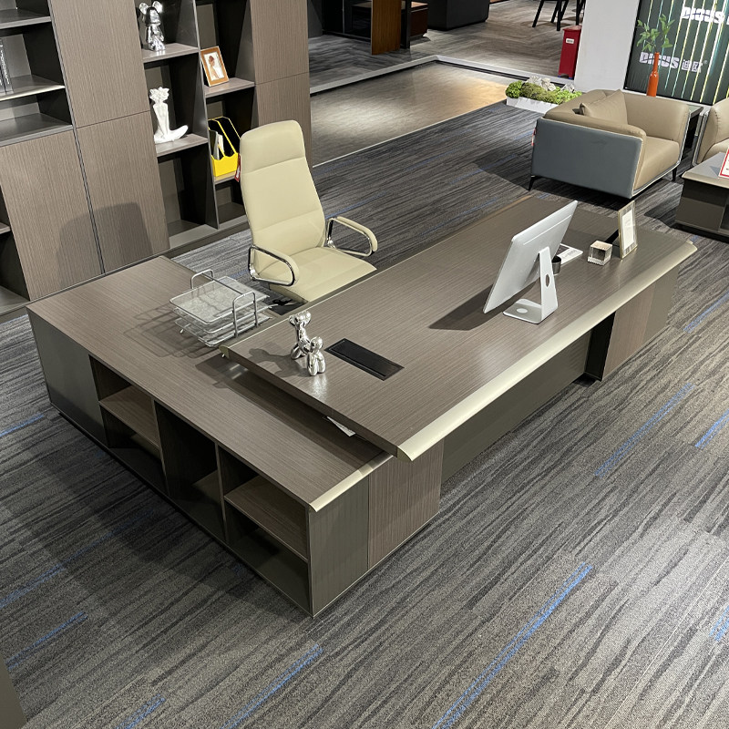 轻奢老板办公桌总裁大班台现代办公家具高档经理桌椅组合办公家具,商业/办公家具,大班台/主管桌,淘宝优惠券,粉丝福利购,淘宝优惠卷