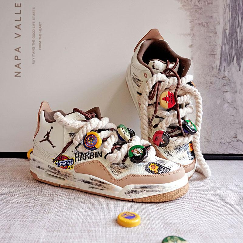 个性DIY手绘涂鸦空军AJ定制球鞋