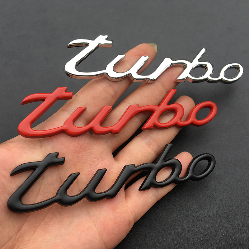turbo3d立体金属涡轮增压侧标