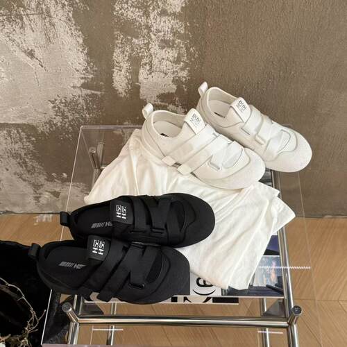 【现现】H55女鞋白绷带黑绷带袜子鞋魔术贴26年新款极简风赤足鞋