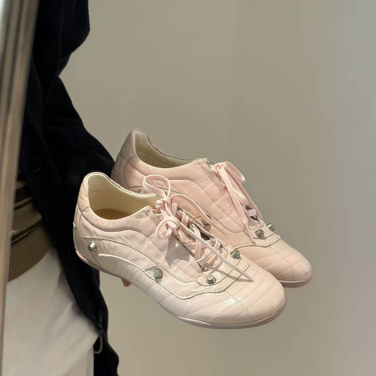 H55女鞋瓦力2026年春季新款全牛皮版休闲百搭高级感爆裂纹德训鞋,女鞋,德训鞋,淘宝优惠券,粉丝福利购,淘宝优惠卷