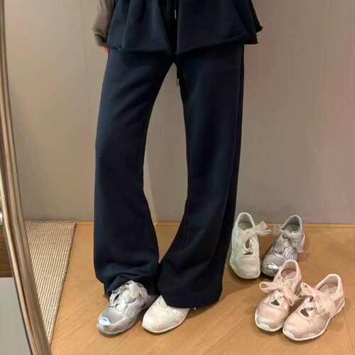 H55女鞋26春夏新款时尚百搭款休闲鞋欧根纱系带增高户外运动鞋