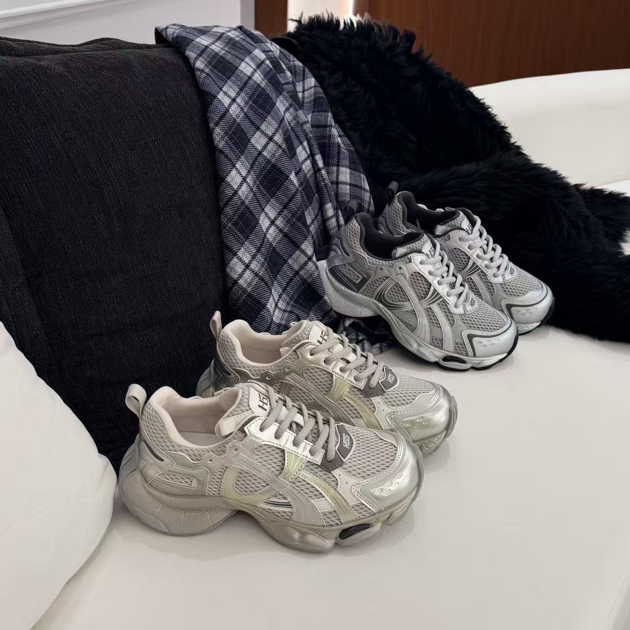 H55女鞋有氧计划3.0pro2025新款休闲百搭机能轻量时尚运动老爹鞋