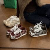 丹麦旧时光赤霞珠2026春季 新款 休闲复古休闲鞋 H55女鞋 慢跑阿甘鞋