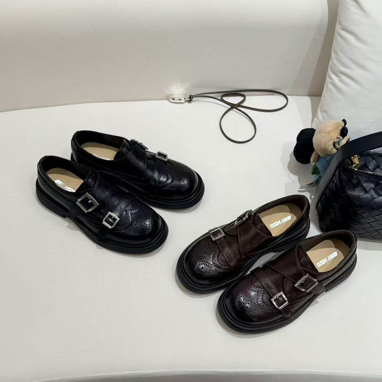 H55女鞋温莎剧场2026春季新款英伦千金巴洛克雕花百搭复古乐福鞋,女鞋,牛津鞋/布洛克鞋/德比鞋,淘宝优惠券,粉丝福利购,淘宝优惠卷