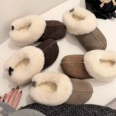 现货 H55女鞋 塔茨2025冬季 新款 勃肯一脚蹬休闲外穿雪地棉鞋