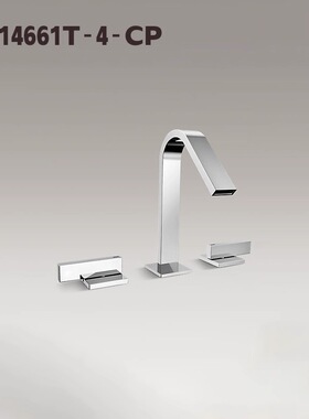 萝瑞双把三孔分体冷热水龙头K-14661T/K-10319T/K-14660T-4-CP/BL