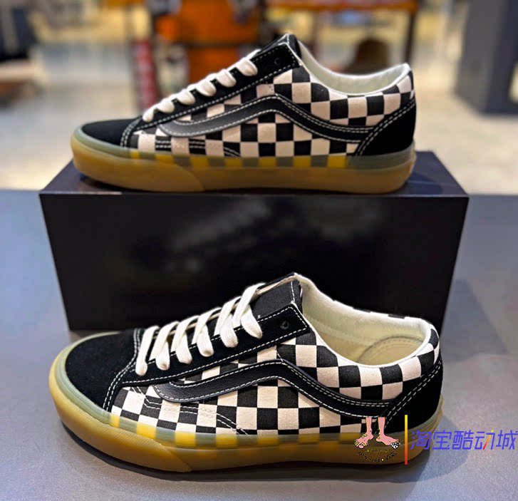 vans黑白棋盘格滑板鞋