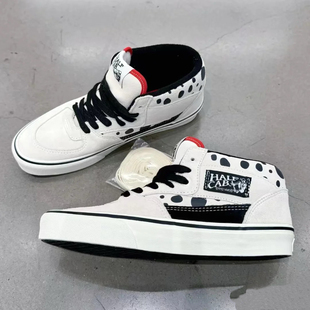 VN000CMUKIG cab斑点黑白中帮滑板鞋 范斯vans half