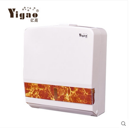 亿高酒店卫生间方形擦手纸盒塑料浴室擦手纸架挂壁式卫生间纸巾盒