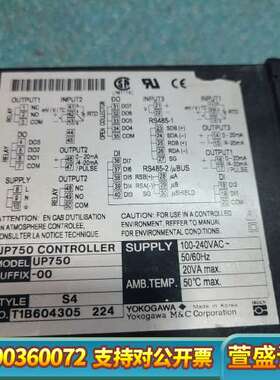 横河YOKOGAWA 温度控制器 UP750-00，8成