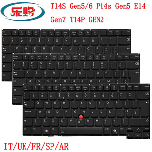 适用联想Thinkpad T14S Gen5/6 P14s Gen5 E14 Gen7键盘T14P GEN2