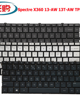 全新HP 惠普 Spectre x360 13-AW 0010CA 0020NR背光键盘TPN-Q225