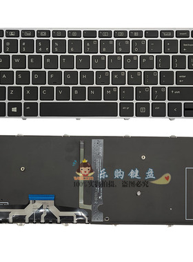 适用于惠普HP Elitebook folio1040 g3 1040 g4键盘  带背光US LA