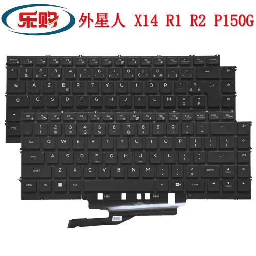 戴尔外星人X14R1R2背光键盘