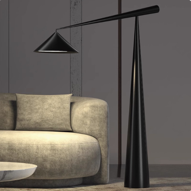 北欧落地灯软装现代简约客厅酒店大堂装饰设计师椎管钓鱼落地灯