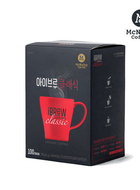韩国直邮正品Mcnulty黑咖啡classic经典美式1g*100条