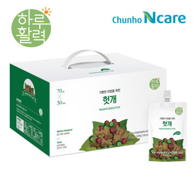韩国直邮chunho无添加枳椇子饮拐枣籽鸡爪梨70ml*30包