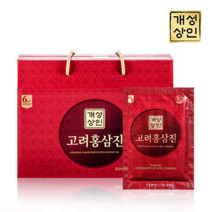 韩国直邮开城商人口服液饮人参皂苷6年根高丽红参50ml*30包