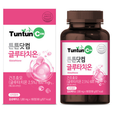 韩国直邮tuntun谷胱甘肽glutathione女性肌肤光泽180粒6个月