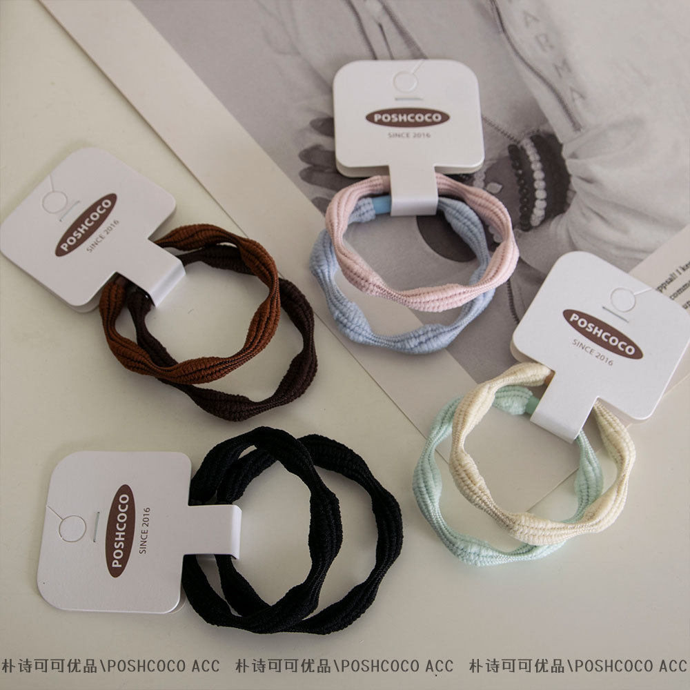 日韩品质不伤发高弹力彩色皮筋扎的牢气质高马尾好用耐用头绳发圈