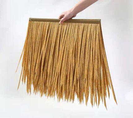 仿真茅草50*50厘米防火防腐PE塑料茅草茅草屋顶防烟花爆竹烟头