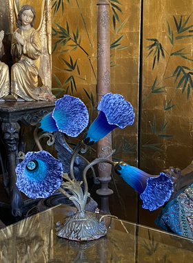 1920‘s民国古董台灯 黄铜 老上海艺术空间装饰收藏品 灯罩后配