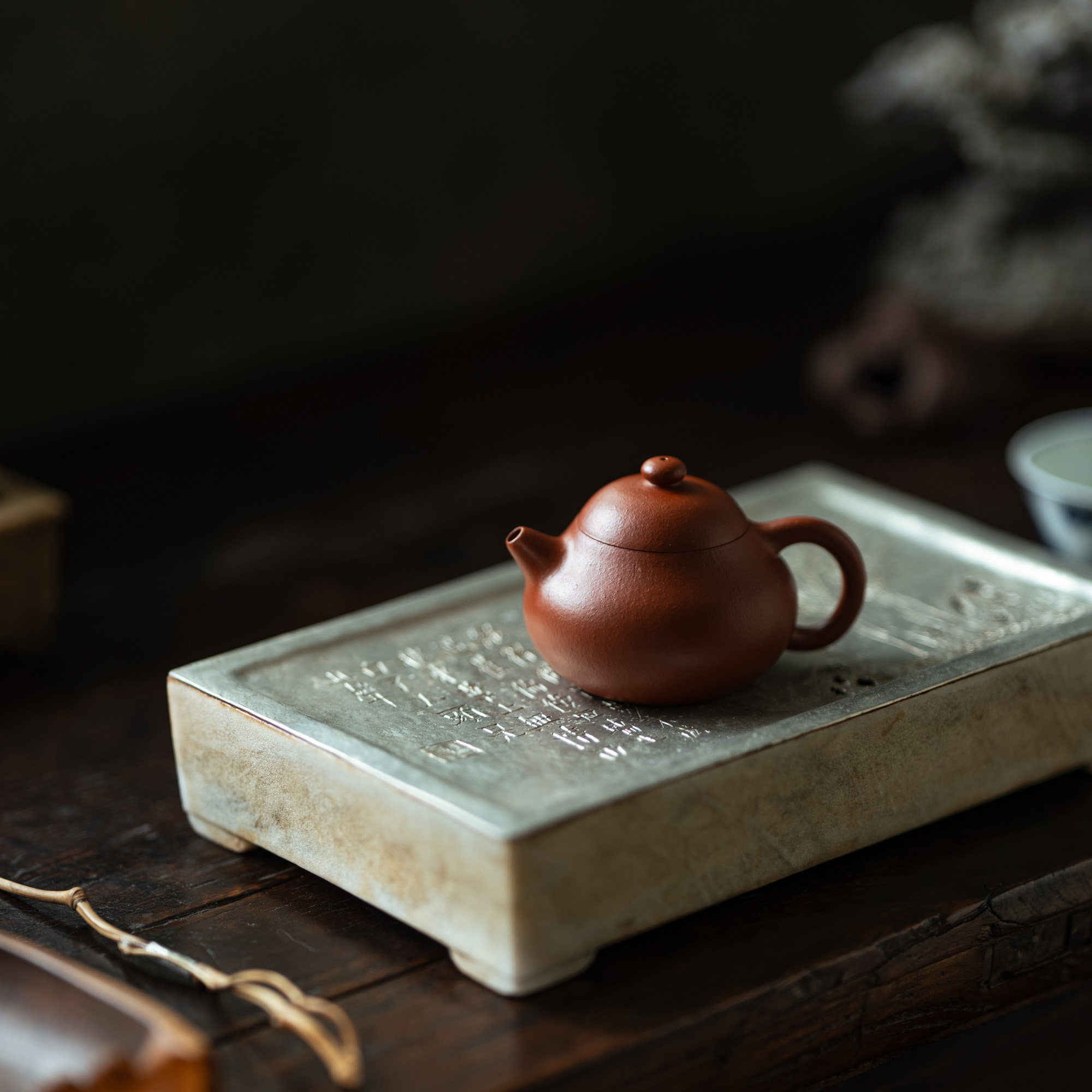 文旦实力派陶手房云翔全手工制作 高品级老朱泥紫砂壶 110ml