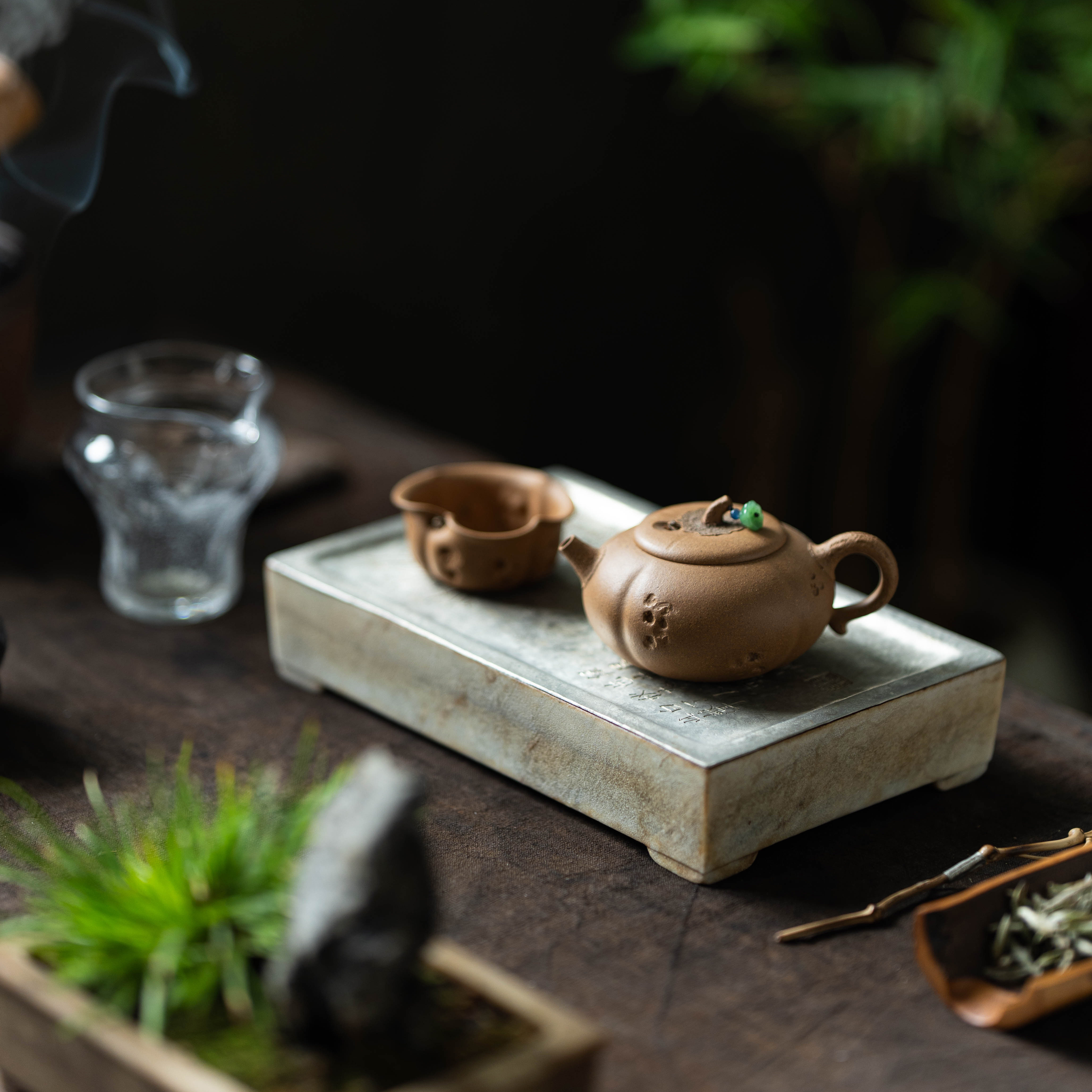 蛙趣套组（一壶两杯，一高一矮)实力派陶手陈真全手工 高品级段泥