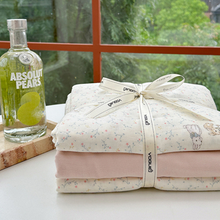 a类双层纱纯棉被套单件碎花母婴级纱布150x200x230全棉被罩四件套