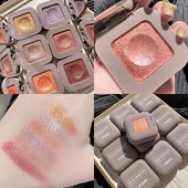 NOVO键盘指尖酷潮眼影单色眼影盘网红珠光不晕染不脱妆防水大地色