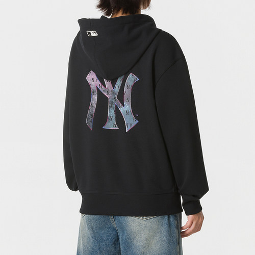 MLB专柜新款洋基NY男女连帽卫衣