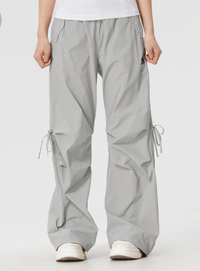 MLB专柜女NY简约宽松休闲运动户外防水防风长裤26新款3FWPB0263