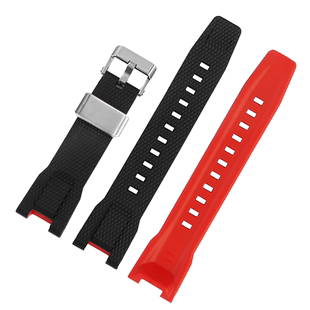 适用卡西欧钢铁之心GST-B100/S110/W300/400G男女树脂硅胶手表带