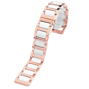 适配飞亚达四叶草陶瓷女表链化石罗西尼天王卡西欧sheen钢手表带