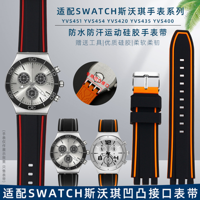 适配Swatch斯沃琪树脂硅胶手表带
