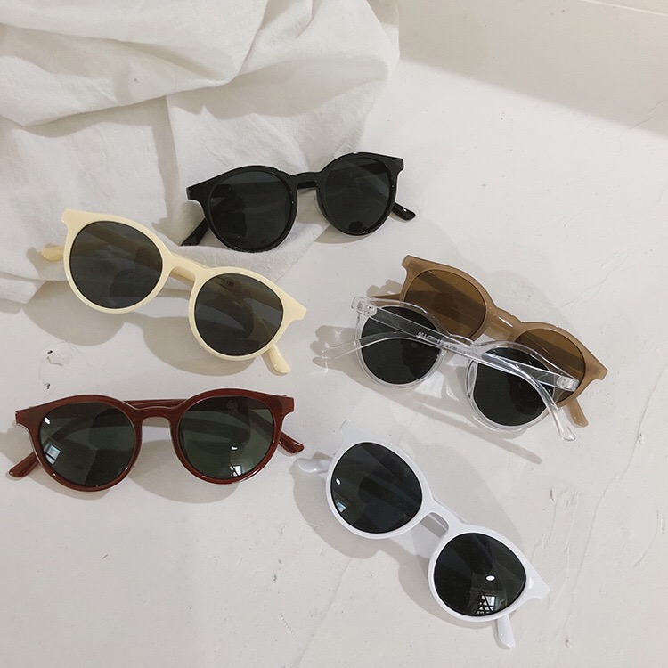 韩国ins新款宝宝墨镜男女儿童防紫外线太阳镜走秀眼镜个性潮