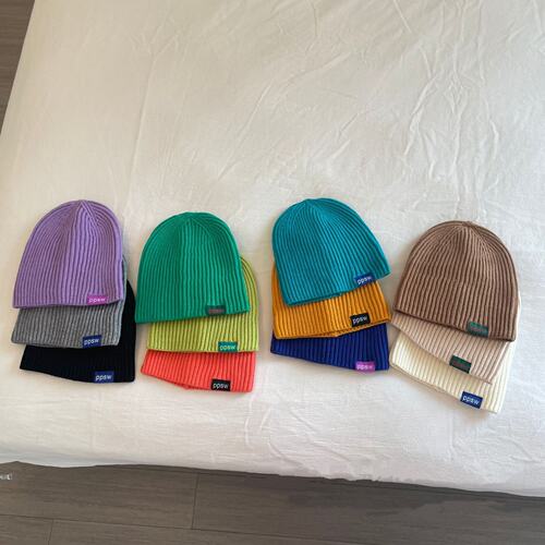 韩国儿童毛线帽针织帽保暖护耳帽